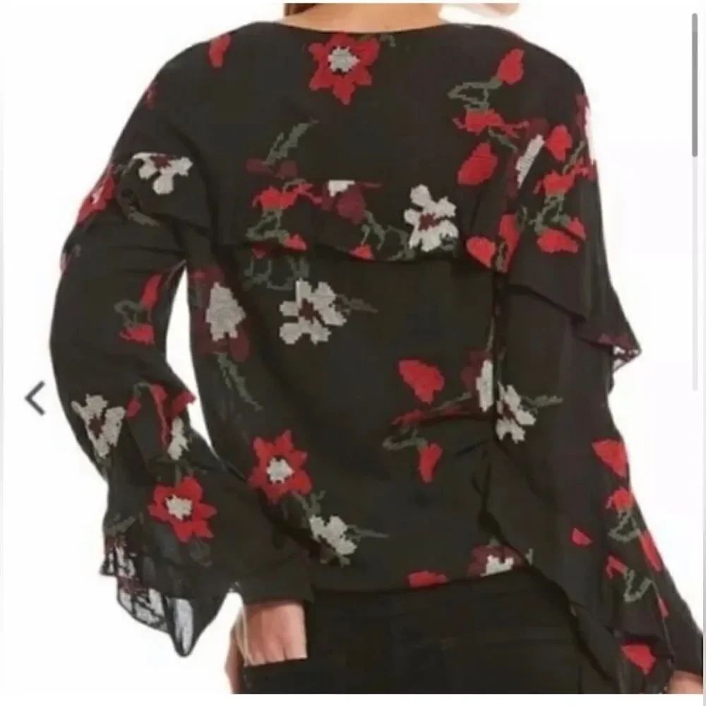 Chelsea Violet Embroidered Floral Blouse - Picture 2 of 14